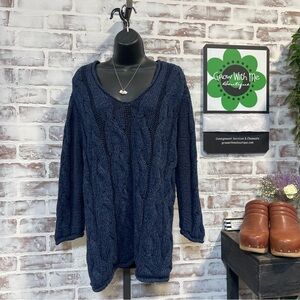 BDG Urban outfitters Navy Blue Cable Knit Sweater Womens small